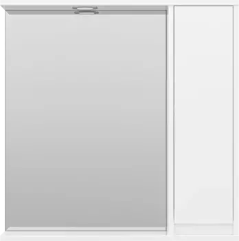 Зеркальный шкаф 71,5x72 см белый глянец R Misty Алиса Э-Али04075-01П