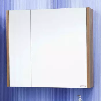 Зеркальный шкаф 74,8x72 см швейцарский вяз R Sanflor Ларго H0000000019