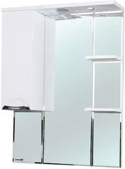 Зеркальный шкаф 75х100 см белый глянец L Bellezza Альфа 4618812002011
