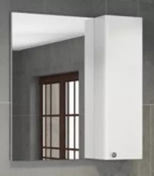 Зеркальный шкаф 75x80 см белый глянец Comforty Амстердам 00004144209