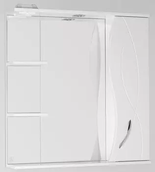 Зеркальный шкаф 75x83 см белый глянец Style Line Амелия ЛС-00000014