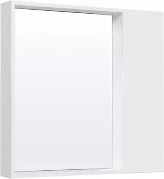 Зеркальный шкаф 75x75 см серый бетон/белый L/R Runo Манхэттен 00-00001045