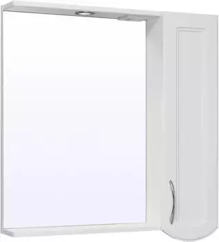 Зеркальный шкаф 75x79,1 см белый R Runo Неаполь 00-00001031