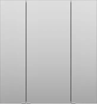 Зеркальный шкаф 75x80 см белый глянец R Misty Аура Э-Аур02075-01
