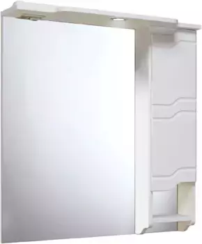 Зеркальный шкаф 75x80 см белый R Runo Стиль 00000001128