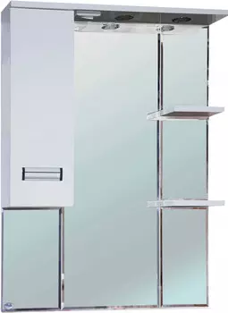 Зеркальный шкаф 78x101 см белый глянец L Bellezza Сиена 4613913002014