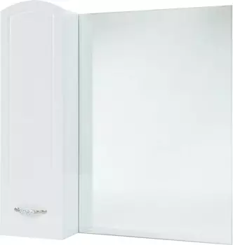 Зеркальный шкаф 78х80 см белый глянец L Bellezza Амелия 4610313002101