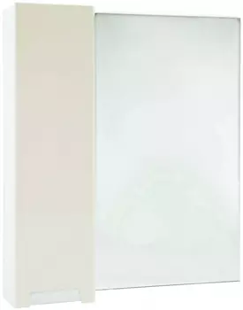 Зеркальный шкаф 78x80 см бежевый глянец/белый глянец L Bellezza Пегас 4610413002070