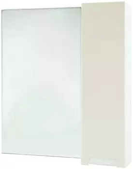 Зеркальный шкаф 78x80 см бежевый глянец/белый глянец R Bellezza Пегас 4610413001073