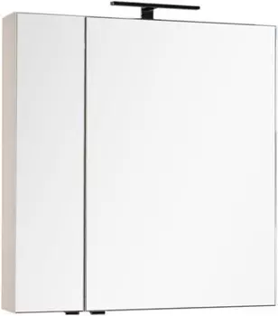 Зеркальный шкаф 79,8х85 см бежевый Aquanet Эвора 00184017