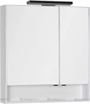 Зеркальный шкаф 79х86 см белый Aquanet Виго 00183401