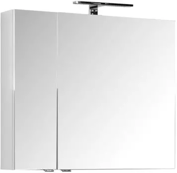 Зеркальный шкаф 80x67 см белый Aquanet Порто 00195728
