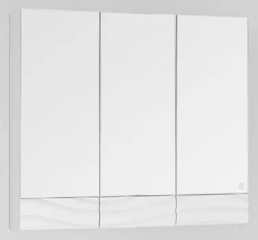 Зеркальный шкаф 80x70 см белый глянец Style Line Вероника ЛС-00000057