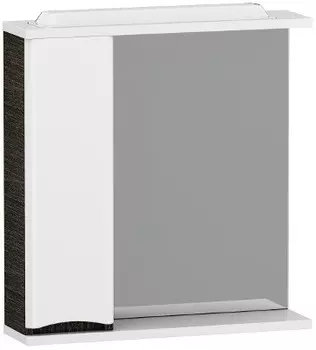 Зеркальный шкаф 80х75 см белый глянец/венге L Am.Pm Like M80MPL0801VF