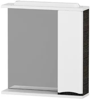 Зеркальный шкаф 80х75 см белый глянец/венге R Am.Pm Like M80MPR0801VF