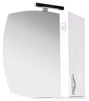 Зеркальный шкаф 80х80 см белый ASB-Mebel Грета