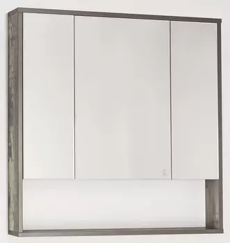 Зеркальный шкаф 80x80 см бетон Style Line Экзотик ЛС-00000399