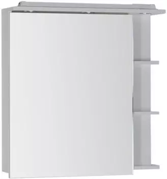 Зеркальный шкаф 80х82 см с подсветкой белый Aquanet Лаконика 00157600