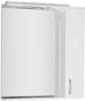 Зеркальный шкаф 80х86,7 см с подсветкой белый Aquanet Глория 00171594