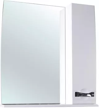 Зеркальный шкаф 80x87 см белый глянец R Bellezza Абрис 4619713001011
