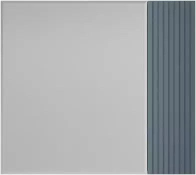 Зеркальный шкаф 80x71 см графит матовый/белый матовый L/R Style Line Стокгольм ЛС-00002325