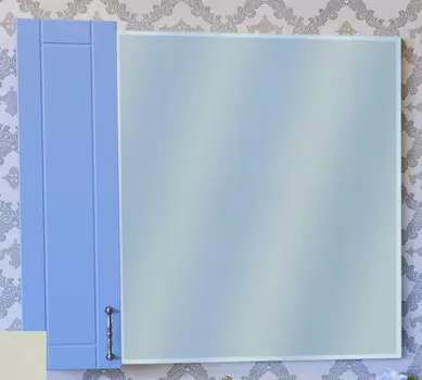 Зеркальный шкаф 82,2x71 см белый матовый L Sanflor Глория C000005758