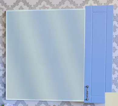 Зеркальный шкаф 82,2x71 см белый матовый R Sanflor Глория C000005689