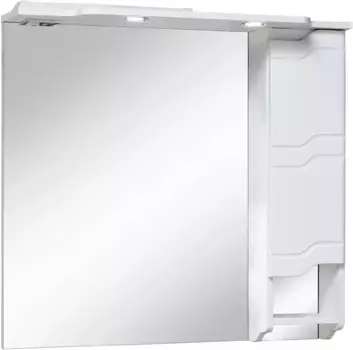 Зеркальный шкаф 85x80 см белый R Runo Стиль 00000001116