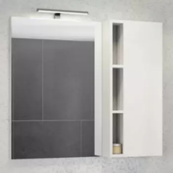 Зеркальный шкаф 88x80 см белый глянец Comforty Милан 00004137130