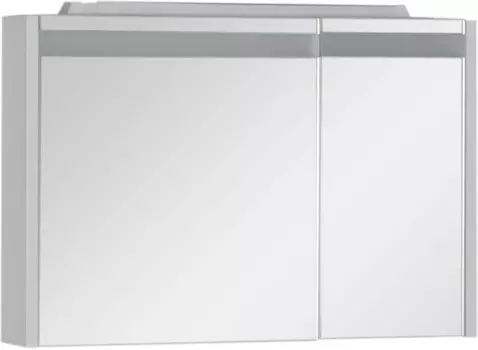 Зеркальный шкаф 89х60 см с подсветкой белый Aquanet Лайн 00165582