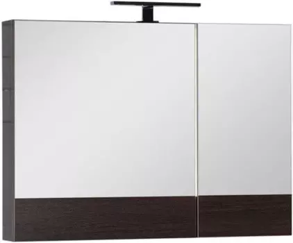 Зеркальный шкаф 90х67 см венге Aquanet Нота 00159110