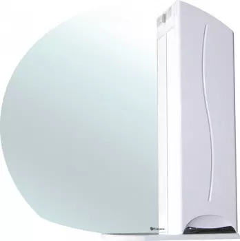 Зеркальный шкаф 92,5x87 см белый глянец R Bellezza Глория 4619514001012