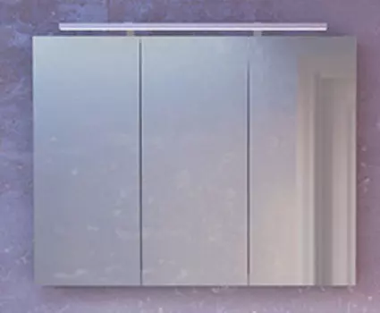 Зеркальный шкаф 98,6х75 см белый глянец Raval Great Gre.03.100/W