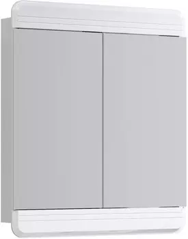 Зеркальный шкаф 74x85 см белый глянец Aqwella Corsica Kor.04.07