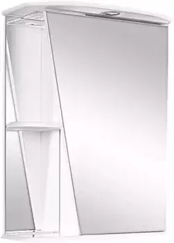 Зеркальный шкаф Misty Бриз Э-Брз02055-01СвП 55x72 см R, с подсветкой, выключателем, белый глянец