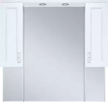 Зеркальный шкаф Misty Дива П-Див04105-013 105x100,1 см, с подсветкой, выключателем, белый матовый