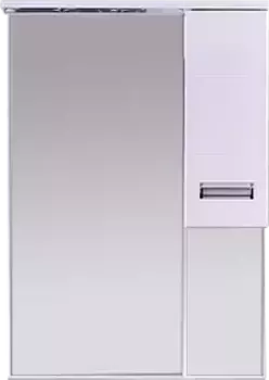 Зеркальный шкаф Misty Селена П-Сел02075-01П 74x100,3 см R, с подсветкой, выключателем, белый глянец