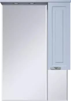 Зеркальный шкаф Misty Терра П-Тер02070-0501П 69x100,1 см R, с подсветкой, выключателем, серый матовый