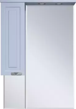 Зеркальный шкаф Misty Терра П-Тер02070-0501Л 69x100,1 см L, с подсветкой, выключателем, серый матовый