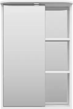 Зеркальный шкаф Misty Венера П-Внр04055-01СвЛ 55x80 см L, с подсветкой, выключателем, белый глянец