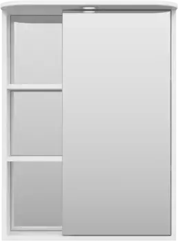 Зеркальный шкаф Misty Венера П-Внр04060-01СвП 60x80 см R, с подсветкой, выключателем, белый глянец