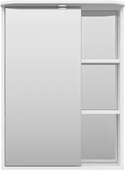 Зеркальный шкаф Misty Венера П-Внр04060-01СвЛ 60x80 см L, с подсветкой, выключателем, белый глянец