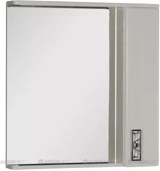 Зеркальный шкаф с подсветкой 80х87 см слоновая кость Aquanet Паллада 00175316