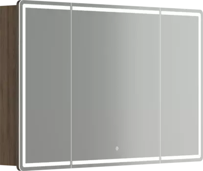 Зеркальный шкаф Sancos MI120ECH 119x74 см L/R, с LED-подсветкой, сенсорным выключателем, диммером, дуб чарльстон
