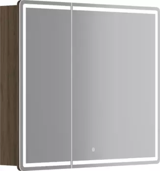 Зеркальный шкаф Sancos MI90ECH 89x74 см R, с LED-подсветкой, сенсорным выключателем, диммером, дуб чарльстон