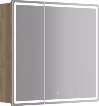 Зеркальный шкаф Sancos MI90EG 89x74 см R, с LED-подсветкой, сенсорным выключателем, диммером, дуб галифакс
