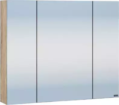 Зеркальный шкаф Санта Марс 700417 80x65 см L, дуб янтарный