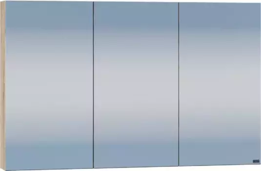 Зеркальный шкаф Санта Марс 700421 126x65 см, дуб янтарный