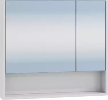 Зеркальный шкаф Санта Сити 700352 70x65 см L/R, белый глянец