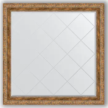 Зеркало 105x105 см виньетка античная бронза Evoform Exclusive-G BY 4445